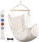 Hängematte Schaukel Stuhl mit Stahl Spread Bar Breiter Sitz Große Hängematte Stuhl (Beige)
