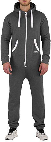 Finchman 23A23 FMJ18 Herren Jumpsuit Overall Onesie Dark Grey Gr. M
