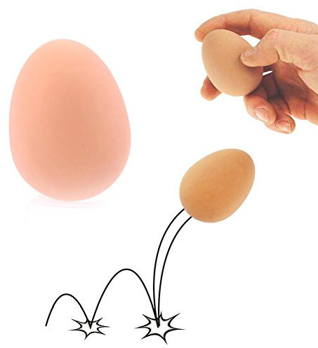Faux œuf rebondissant très réaliste, farce et attrape, accessoire de théâtre, balle rebondissante
