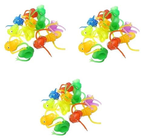 VICASKY 60 Pièces Jouets Amusants pour Spectacle De Marionnettes Marionnettes À Doigts Cadeaux De Fête Monstres À Doigts Effrayants