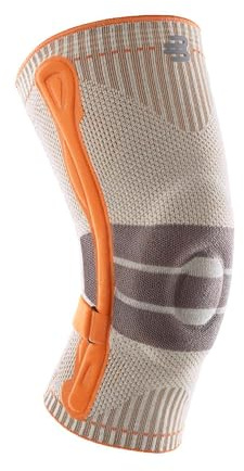 BAUERFEIND Ginocchiera per escursioni Outdoor Knee Support, 1 tutore unisex per escursioni per l'attrezzatura da trekking, indossabile a destra e a sinistra, cinghia regolabile individualmente, lana