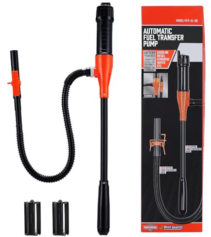 eROOSY Pompe de transfert de liquide à piles, Pompe à essence électrique, Pompe à huile électrique portable pour essence, diesel, eau, carburant