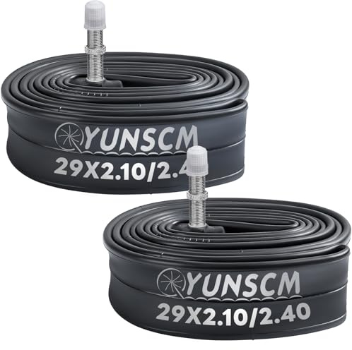 YUNSCM 2-PCS 29 Bike Inner Tubes 29 x 2.10/2.40 54/62-622 Bicycle Tubes TR4A-40mm Schrader Valve Compatible with 29x2.10 29x2.125 29x2.20 29x2.25 29x2.3 29x2.35 29x2.40 Bike Bicycle Tire Tubes