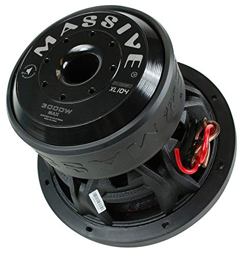 Massive Audio 10 3000 Watt Subwoofer Dual 4 Ohm Competition SUMMOXL104