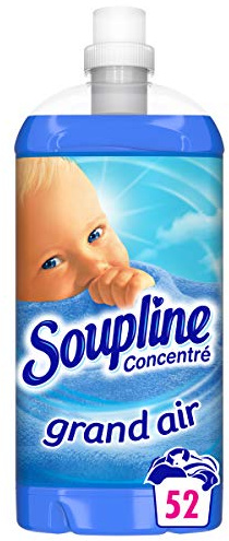 Soupline Grand Air sköljmedelskoncentrat 1,3 l, 3-pack för att komplettera ditt tvättmedel