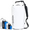 riptide Dry Bag - wasserdichter Packsack mit Umhängegurt | weiß | 40l