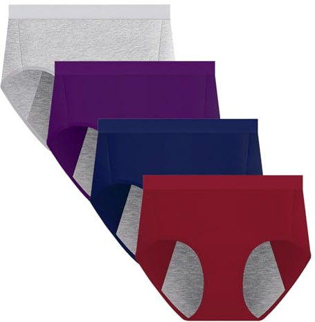 Anntry Ropa Interior para Mujer, Ropa Interior para el período Menstrual para Mujeres, Bragas de algodón para niñas, Bragas cómodas y fáciles de Limpiar (XXL, Estilo1)
