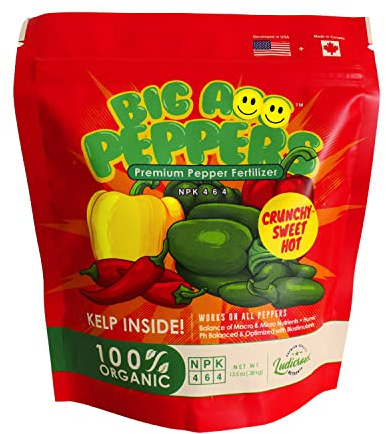 Big A Pepper Fertilizer – 12 oz Premium Organic Fertilizer for Peppers – Organic Plant Food for Garden – Gardening Nutrients for Crispy and Delicious Veggies of All Types