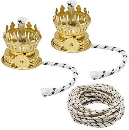 Saihisday Lot de 2 brûleurs de lampe à pétrole à pétrole avec mèche, support de mèche de lampe à huile vintage pour lampes anciennes