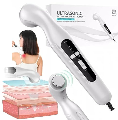 Macchina Per Fisioterapia Ad Ultrasuoni Per Alleviare Il Dolore Corporeo, Massaggiatore Muscolare Profondo, Temporizzazione Di 15 Minuti, 3 Marce Regolabili, Area Di Radiazione Effettiva: 4 Cm²