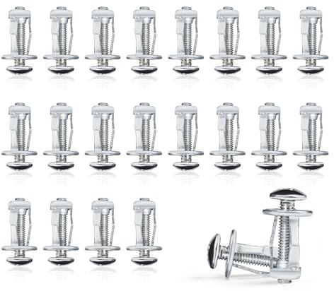 20 StüCk HohlraumdüBel Metall Set M4x20,Blütenblattmutter Schrauben SpreizdüBel,RigipsdüBel MetalldüBel,Jack Nuts HohlwanddüBel für Wagenheber/Wagenmutter/HohlwäNde/DüNne Metall (20, M4x20)