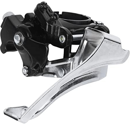 Tbest Deragliatore Anteriore da Montagna a 3 velocità, Accessorio per Bici con Deragliatore Anteriore da Montagna in Lega di Alluminio a 7/8/9 velocità