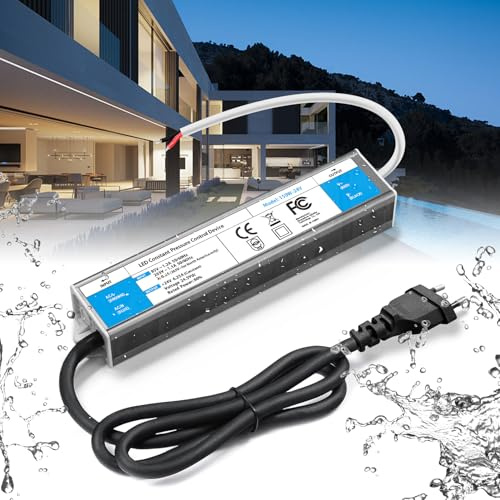 BRIMETI LED Transformator 24V 150W 6.25A IP67 Vattentät AC 220V till 24V DC LED Drivrutin Strömförsörjning Konstant Spänning Slim Lågspänning Nätadapter med Netzteil för Strip Lampor Utomhus