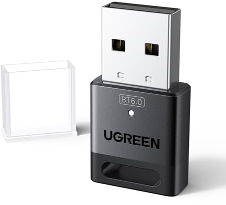 UGREEN Bluetooth 6.0 Adapter Dongle für PC, USB Bluetooth Stick für Maus, Tastatur, Kopfhörer, Handy, Controller, nur für Windows 11/10/8.1