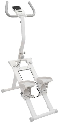 Stepper d'escalade pliable à la maison, machine verticale pour entraînement de tout le corps avec 3 niveaux de résistance, écran LCD, inclinaison à 45° et pédales antidérapantes, pour fitness