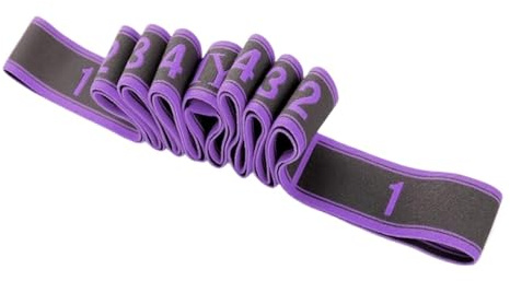 yogabälte motståndsband för yoga, elastiskt band för latindans, stretching, för fitness pilates för stretching(färg2)