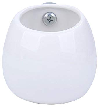 ABOOFAN White Ceramic Hanging Pet Bowl for Mice and Cats Rounded Feed Dish