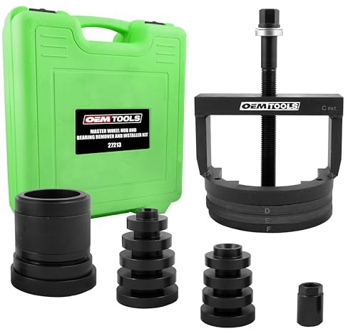 OEMTOOLS 27213 Master Wheel Hub & Bearing Remover & Installer Kit, Back & Front Wheel Bearing Removal Tool, Back & Front Wheel Hub Removal Tool, Easy to Use