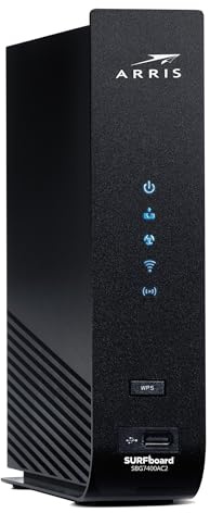 ARRIS (SBG7400AC2) - Modem Router Combo - Fast DOCSIS 3.0 & AC2350 WiFi, [Check with your provider for compatibility], Four 1 Gbps Ports, Up to 960 Mbps Max Internet Speed