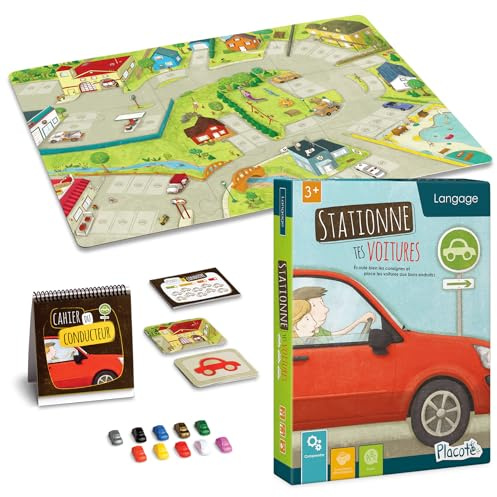 Placote – Stationne Tes Voitures - Jeu éducatif 3 ans à 5½ ans, PLA12