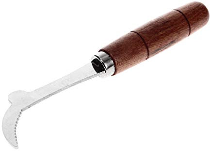 Germerott Bienentechnik Wabenheber mit braunem Holzgriff zum einfach Anheben der Rähmchen