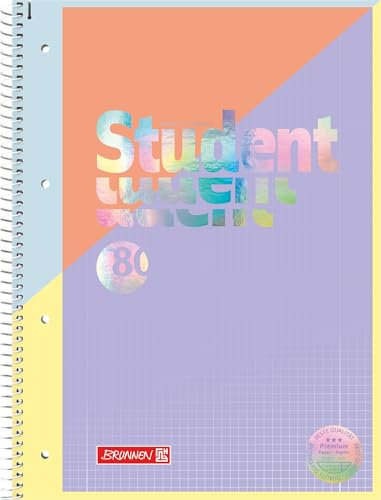 Brunnen Collegeblock Premium Student Intoxicate A4 rutig