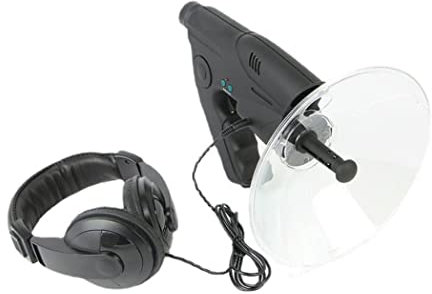 NIDONE Parabolisches Mikrofon Monokulare 8X Weite Entfernung Vögel hören Schüssel Richtmikrofon Vogel hören Teleskop