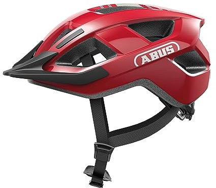 ABUS Fahrradhelm Aduro 3.0 – Sportiver City-Helm in stilvollem Design für alltägliche und sportliche Touren – für Damen und Herren – Rot, Größe M