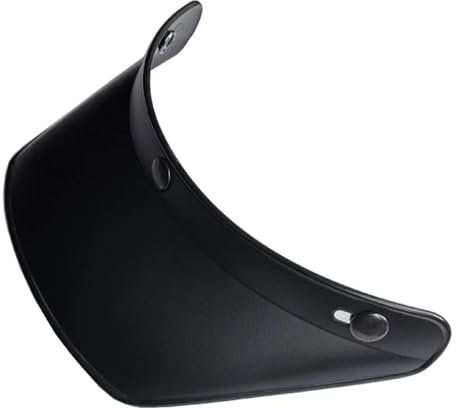 L6NqIAG Visière de Casque Ouverte, Protection Pare-Soleil for Casque de Moto rétro à 3 Boutons-Pression Visiere Casque Moto