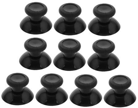 Veemoon Tapa de Joystick Silicona para Controlador de Juego Consola One, Empuñadura Pulgar Antideslizante, 10 Piezas, Accesorios Gamer para Ordenador Pc, Color Negro