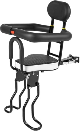 Tagtuell Child Kids Bike Seat, Bicycle Front Seat with Detachable guardrails, Baby Bike Seat for 6 Months to 3 Years Old, Adjustable Design
