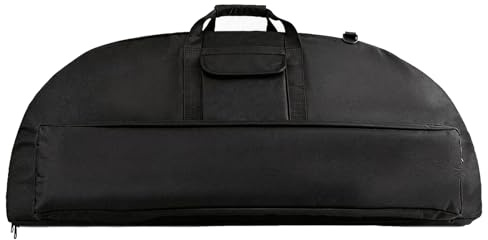 Fodral för Compoundbåge, Mjuk och Lätt Bågväska med Pilficka och Ryggsäcksremmar, Vadderat Bärfodral för Jakt, Passar de Flesta Compoundbågar(Black,115cm)