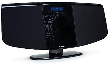 THOMSON MIC401BT - Chaîne verticale Bluetooth, Radio, CD, MP3 et USB - Noire