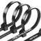 100 Pièces d'attaches de Câble Professionnelles 300 x 8 mm, Collier de Serrage Noir à la Traction 75kg, Autobloquant, Serflex Résistant aux UV, Idéale pour l'intérieur et l'extérieur
