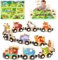 Montessori 1 2 3 Anni, Regalo Bambino 1 Anno Gioco Bambino 2 Anni Giochi Educativi regalo per bambino e bambina 2-3-4 anni giocattolo per bambini trenino magnetico giocattolo in legno 2-3 anni