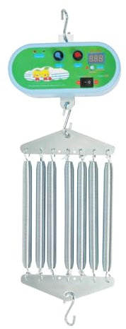 Federwiege Motor,7-Feder Baby Schaukel Steuerung 12v 12w Elektrische Babyschaukel Controller mit Einstellbar Timer und Feder Bis 20kg,Für Baby Wiege und Baby Hängematte