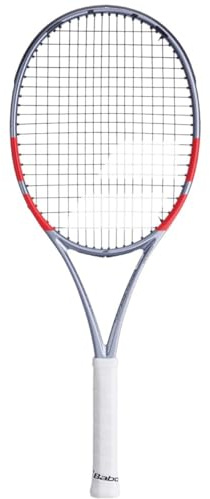 Babolat - Tennisschläger Modell Pure Strike, TU, Weiß/Rot/Schwarz, Jugendliche 140-150 cm, Präzision Stabilität, Hybrider Rahmen, Ausgewogene Power und Kontrolle, Übergang zu Erwachsenen-Schlägern