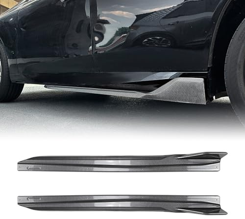Panel de extensión de faldón lateral de coche para BMW X3 G45 G48 M Sport 2024 2025, aspecto negro/carbono