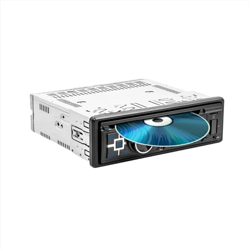 Sistema di navigazione per auto Lettore DVD CD integrato per auto 12V 1Din, autoradio stereo con lettore di schede SD AUX MP3 FM