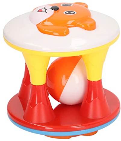 petjoyful Giocattolo con Palla a sonaglino per Bambini Interessante Giocattolo sensoriale colorato Che stringe la Mano del Bambino per l'educazione del Bambino