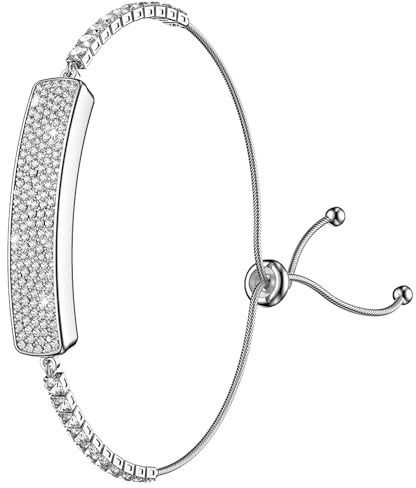 findtime Fitness Tracker Elegante Braccialetto Intelligente Diamante per Donne Signore Braccialetto Salute Monitor Frequenza Cardiaca Monitoraggio del Sonno Contapassi Pedometro Impermeabile Moda