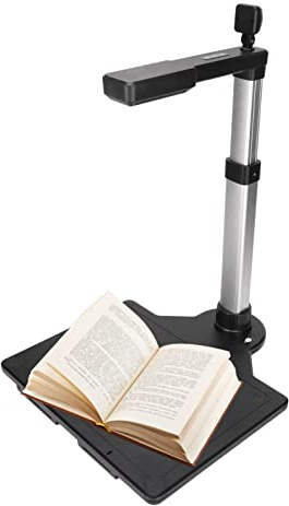 Jectse Caméra de Documents, Scanner USB HD à Double Objectif 10 Millions de Pixels 2 Millions de Pixels avec Technologie OCR de Mise au Point Automatique, pour Documents A3,