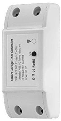 Lisher Contr? Abrepuertas de garaje Tuya Smart WIFI 2.4G abierto y cerrado por teléfono APP sin necesidad de concentrador para Home, enchufe de la UE
