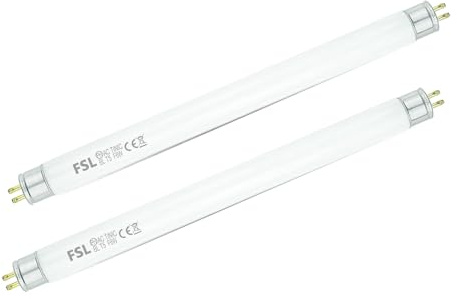 GKT FSL BL T5 F6W flugdödare, 22,6 cm ersättningsrör för myggdödare för 12 W myggdödare/flugfälla/insektsdödare (2-pack)