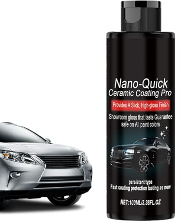 Nudorpn Rivestimento ad azione rapida per automobili | 100 ml protezione a lungo termine | Sigillante ad azione rapida – per la cura dei dettagli di auto vetri e cerchioni