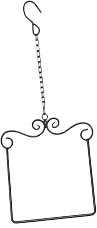 TTETTZ Hummingbird Columpio Decorativo para Aves Barra Colgante de Madera Cadena Suspendida Accesorio para Alimentadores Estructura Metálica Adecuada para de, Negro