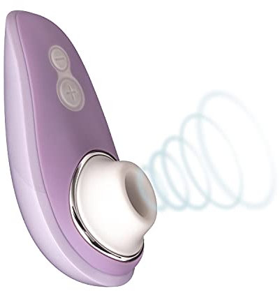 Womanizer Liberty diskreter Druckwellen-Vibrator für Sie im Massage-Set, Klitoris-Sauger, Intim-Stimulator 6 Intensitätsstufen, Lilac