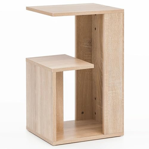 Wohnling Beistelltisch 35x29,5x60 cm Sonoma Anstelltisch, Couchtisch klein modern, Kleiner Wohnzimmertisch, Sofatisch Ablagetisch, Tisch Wohnzimmer