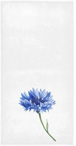 Blau Flackernde Blumen Handtücher 40,6 x 76,2 cm Modernes Muster Badetuch weich saugfähig kleines Badetuch Küche Geschirr Gästehandtuch Zuhause Badezimmer Dekorationen