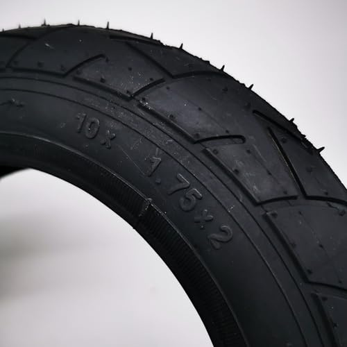 bicycle-toys 2x Reifen 10Zoll 10x1.75x2 | ETRTO 47-152 | Ralson Outlander-X + Schläuche AV 45° Autoventil abgewinkelt Kinderwagen Buggy Roller